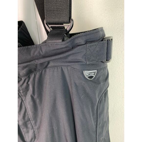 Columbia Vertex Men's XL Black Nylon Lined Snowboarding Ski Bibs - Picture 2 of 9